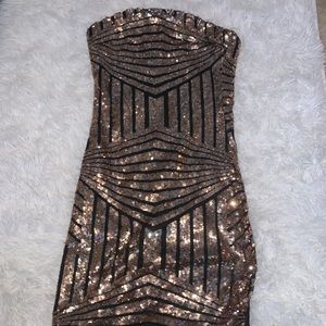 Fashion Nova Sparkly Mini Dress